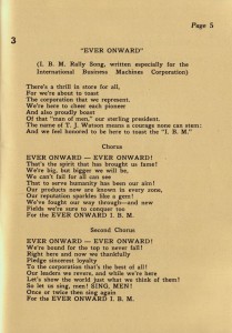 1937 IBM Song