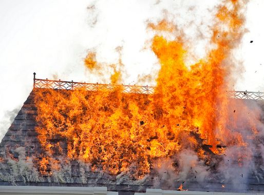 Putting out a fire in Koreatown