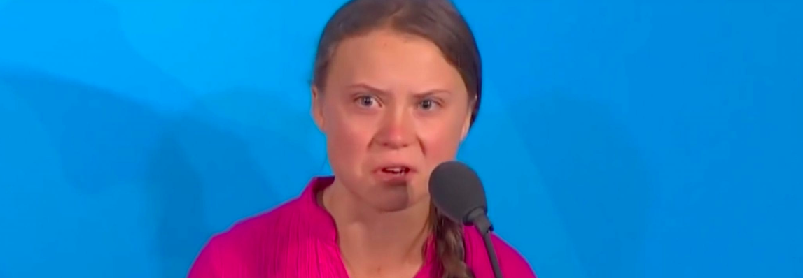 Greta Thunberg ordering a coffee